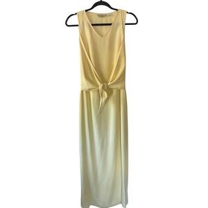 Tommy Bahama Women’s 100% Silk Butter Yellow Sleeveless Maxi Dress Size 4